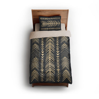 Yokanna Navy & Ivory twin - microfiber - Natural Backing