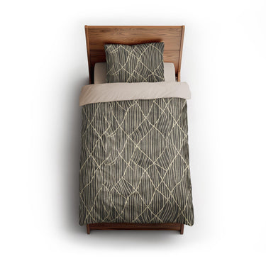 Paxton Black Taupe twin - microfiber - Natural Backing