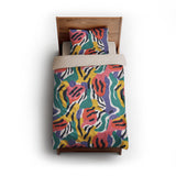 Lorenza Multicolor twin - microfiber - Natural Backing