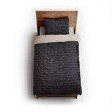 Euclid Black & Purple twin - microfiber - Natural Backing