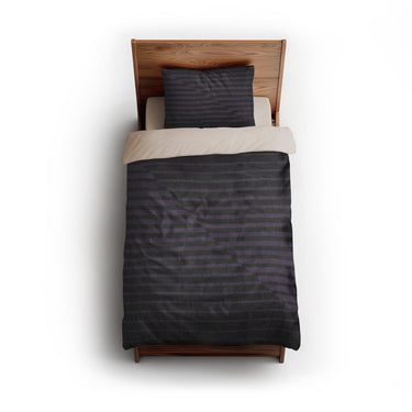Euclid Black & Purple twin - microfiber - Natural Backing