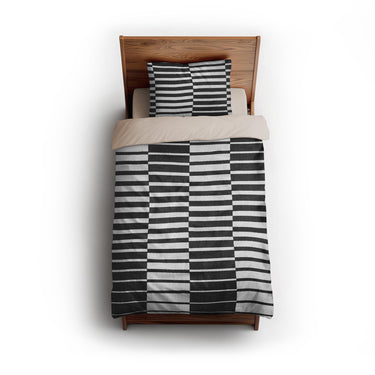 Spectra Black & White twin - microfiber - Natural Backing