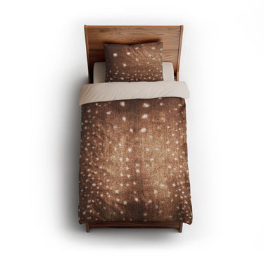 Deer Hide Print twin - microfiber - Natural Backing
