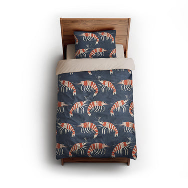 Tribal Prawns twin - microfiber - Natural Backing