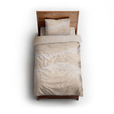 Sinuous Ivory Monochrome twin - microfiber - Natural Backing