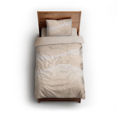Sinuous Ivory Monochrome twin - microfiber - Natural Backing