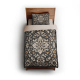 Annette Vintage Black & Yellow twin - microfiber - Natural Backing