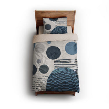 Charl Blue twin - microfiber - Natural Backing
