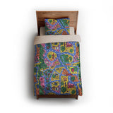 Kids Road Map twin - microfiber - Natural Backing
