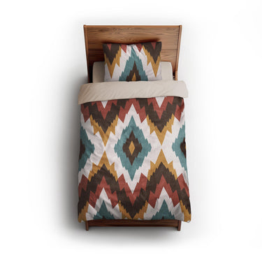 Dyani Sky & Umber twin - microfiber - Natural Backing