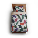 Twyla Checkered Multicolor twin - microfiber - Natural Backing
