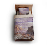 The Great Salt Lake of Utah by Thomas Moran twin - microfiber - Natural Backing