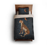 Night Cheetah twin - microfiber - Natural Backing