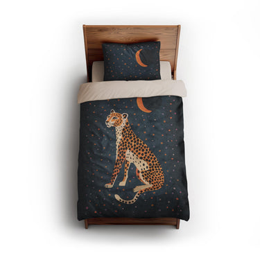 Night Cheetah twin - microfiber - Natural Backing