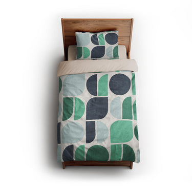 Otto Turquoise twin - microfiber - Natural Backing