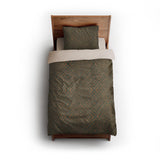 Terlingua Olive & Terracotta twin - microfiber - Natural Backing