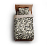 Torrance Black & Ivory twin - microfiber - Natural Backing