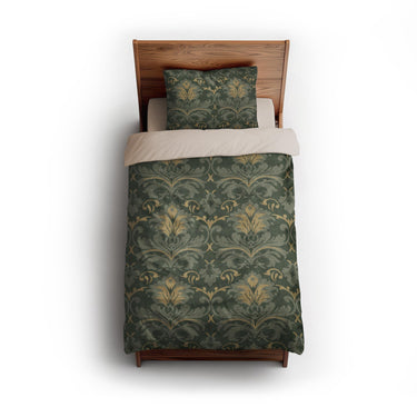 Agnes Deep Olive twin - microfiber - Natural Backing