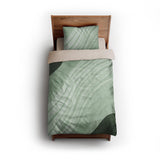 Elowin Green twin - microfiber - Natural Backing