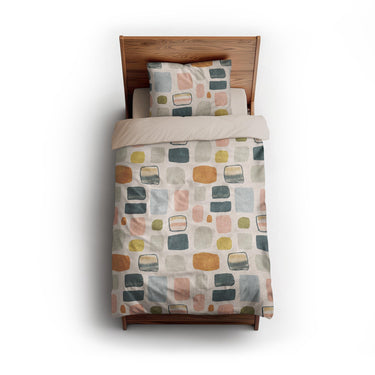 Calliope Ivory Multicolor twin - microfiber - Natural Backing