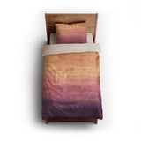 Imogen Watercolor Orange & Purple Ombre twin - microfiber - Natural Backing