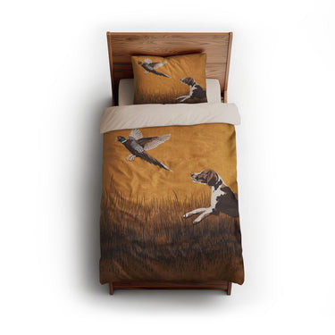 That Dog'll Hunt Orange twin - microfiber - Natural Backing