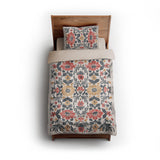 Corriana Navy & Red twin - microfiber - Natural Backing