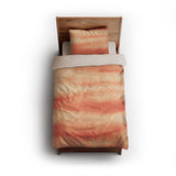 Ophelia Watercolor Peach Balayage twin - microfiber - Natural Backing