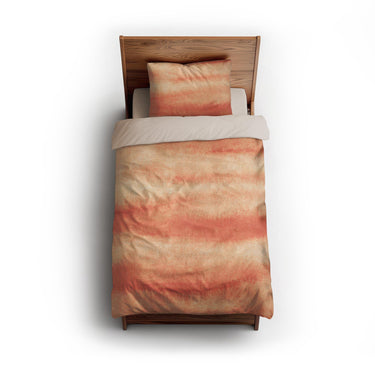 Ophelia Watercolor Peach Balayage twin - microfiber - Natural Backing