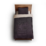 Keanu Watercolor Deep Purple Ombré twin - microfiber - Natural Backing