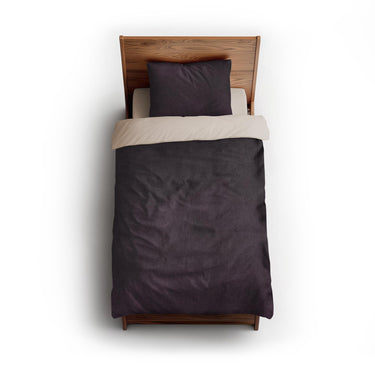 Keanu Watercolor Deep Purple Ombré twin - microfiber - Natural Backing