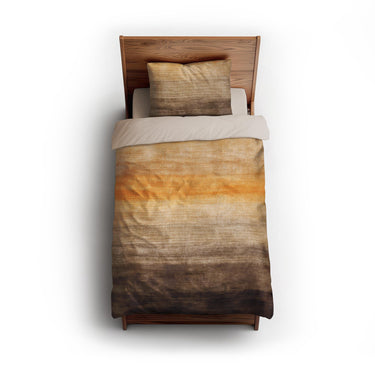 Ruidoso Brown & Orange twin - microfiber - Natural Backing