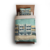 Art Deco Beach twin - microfiber - Natural Backing