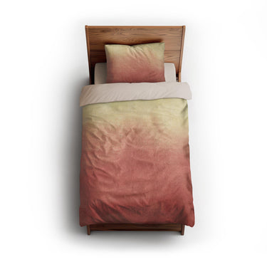Kieran Watercolor Peach Ombre twin - microfiber - Natural Backing