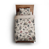 Death Caps twin - microfiber - Natural Backing