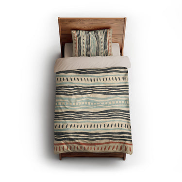 Delsin Blue & Orange twin - microfiber - Natural Backing