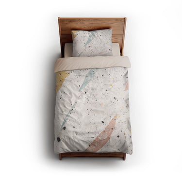 Stephanie Ivory Polychrome twin - microfiber - Natural Backing