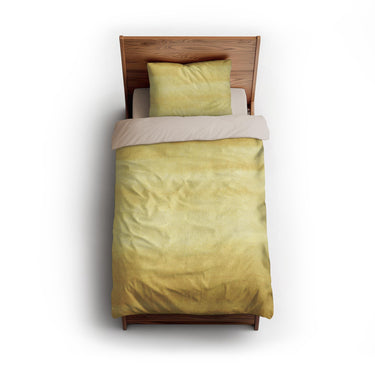 Jacinda Watercolor Yellow Ombre twin - microfiber - Natural Backing
