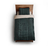 Felix Bleach Dye Deep Teal twin - microfiber - Natural Backing
