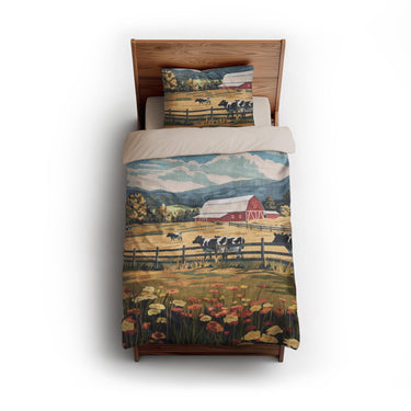 Vermont Spring Farmlife twin - microfiber - Natural Backing