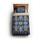 Topanga Navy & Columbia twin - microfiber - Natural Backing