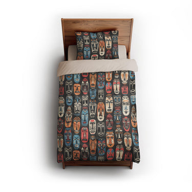 Tribal Masks twin - microfiber - Natural Backing
