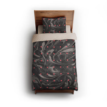 Acid Burn Greige & Infrared twin - microfiber - Natural Backing