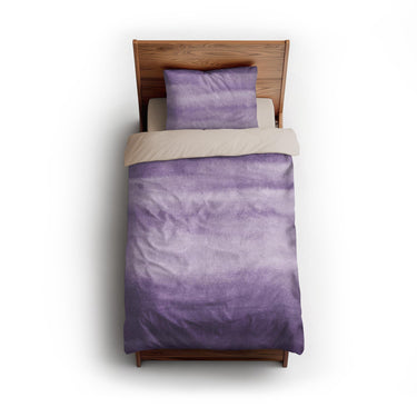 Jacinda Watercolor Purple Ombre twin - microfiber - Natural Backing