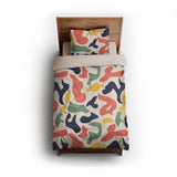 Bianca Multicolor twin - microfiber - Natural Backing