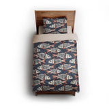 Tribal Fish twin - microfiber - Natural Backing