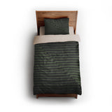Euclid Black & Green twin - microfiber - Natural Backing