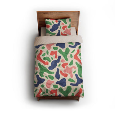 Cosimo Blue Green Red twin - microfiber - Natural Backing