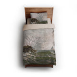 Stormy Narragansett Pier by Thomas Bircher twin - microfiber - Natural Backing