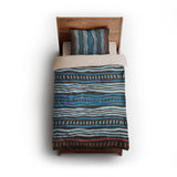 Delsin Blue & Black twin - microfiber - Natural Backing